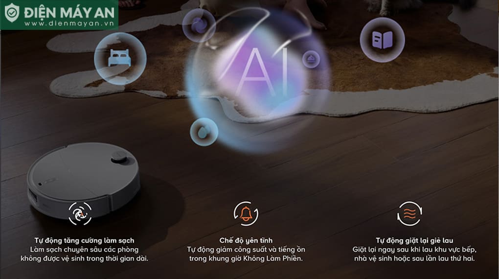 Robot hút bụi lau nhà Roborock Q Revo EdgeT - Trắng